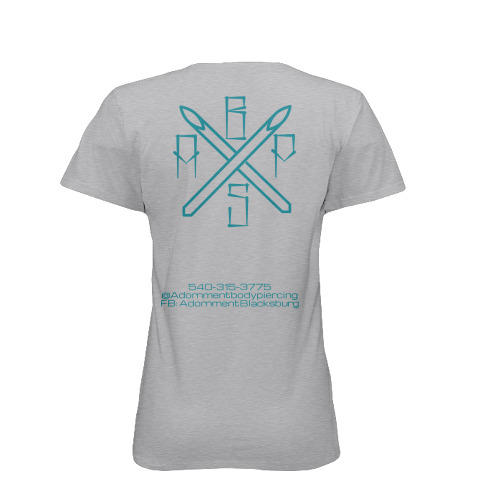 Adornment company t-shirt, back